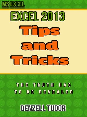 cover image of Excel 2013 Tips and Tricks